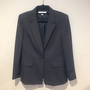 Tahari Polka Dot Blazer Black & White Size 12 EUC